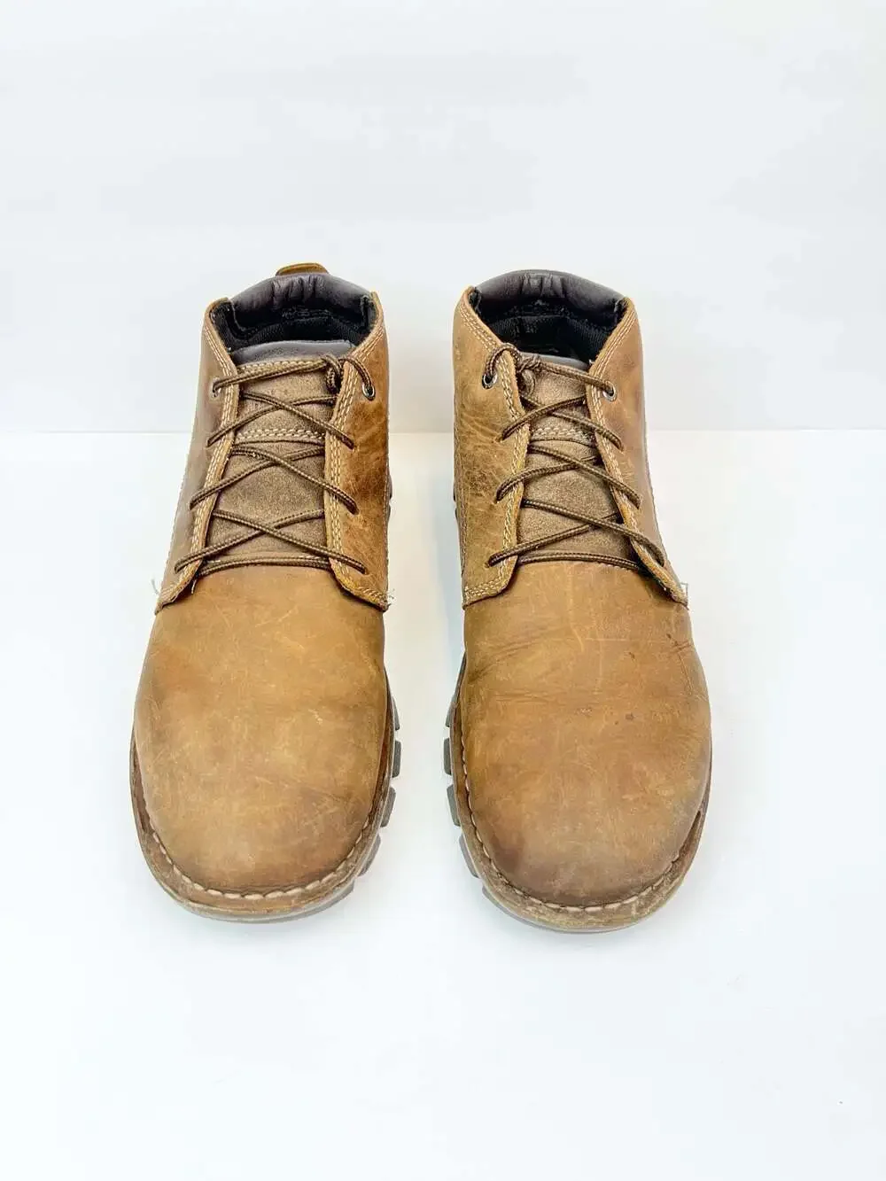 Caterpillar Transform 2.0 P722227 Men's Brown Leather Casual Chukka Boots Sz 12